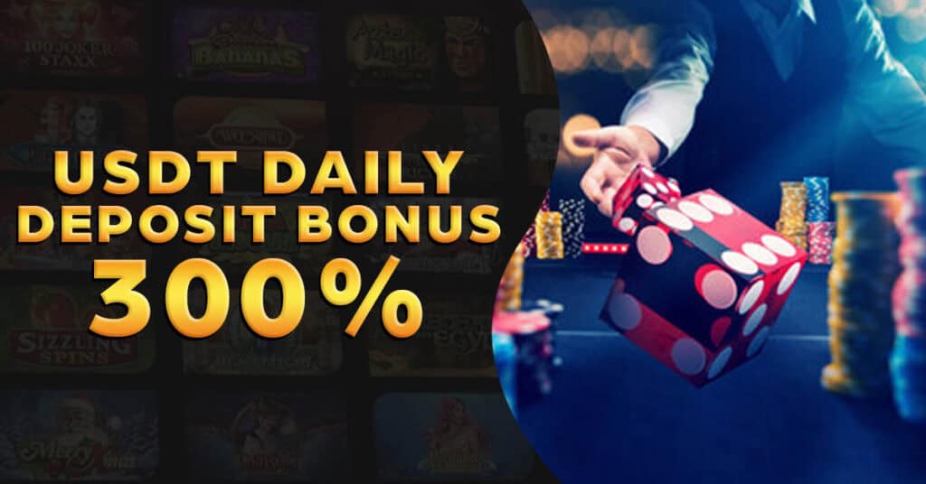 USDT Daily Deposit Bonus 300_ Cricbet99